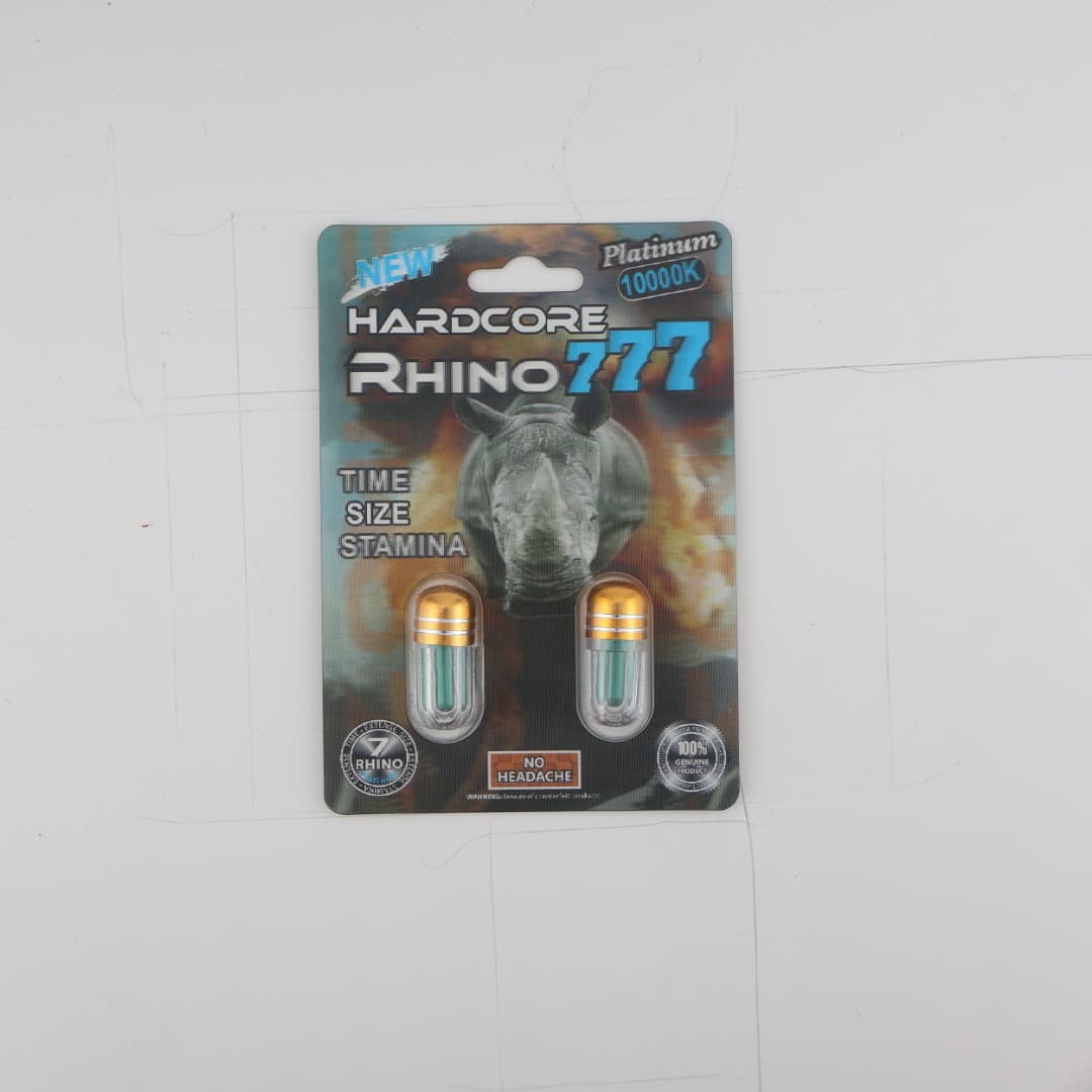 Hardcore Rhino 777 Platinum 10000K (2 Capsules)