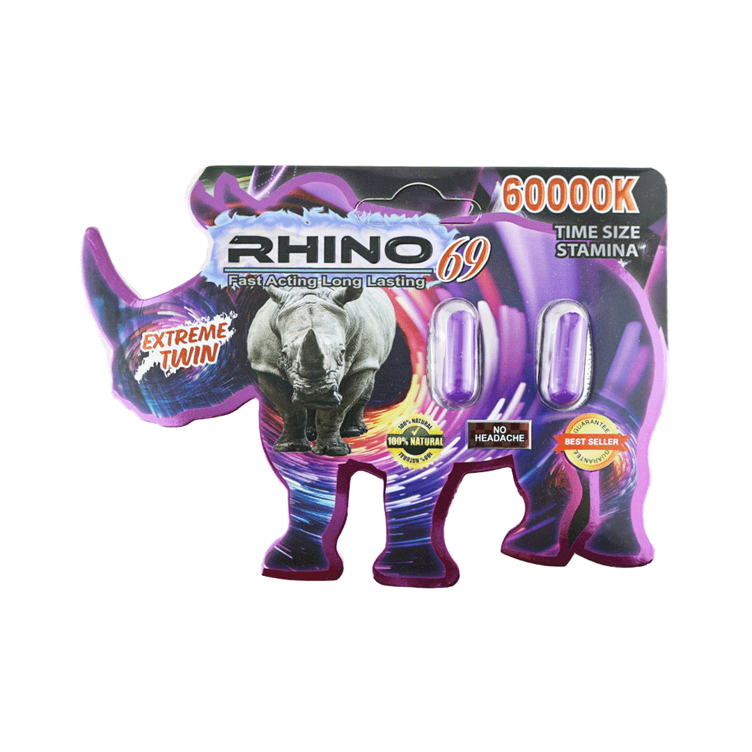 Rhino 69 60000K (2 Capsules) Rhino 69 60000K (2 Capsules) — Buy online at GoldenClimax.com