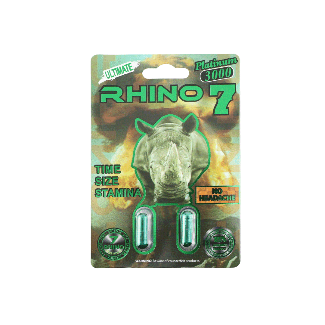 Rhino 7 3000K (2 Capsules) Rhino 7 3000K (2 Capsules) — Buy online at GoldenClimax.com