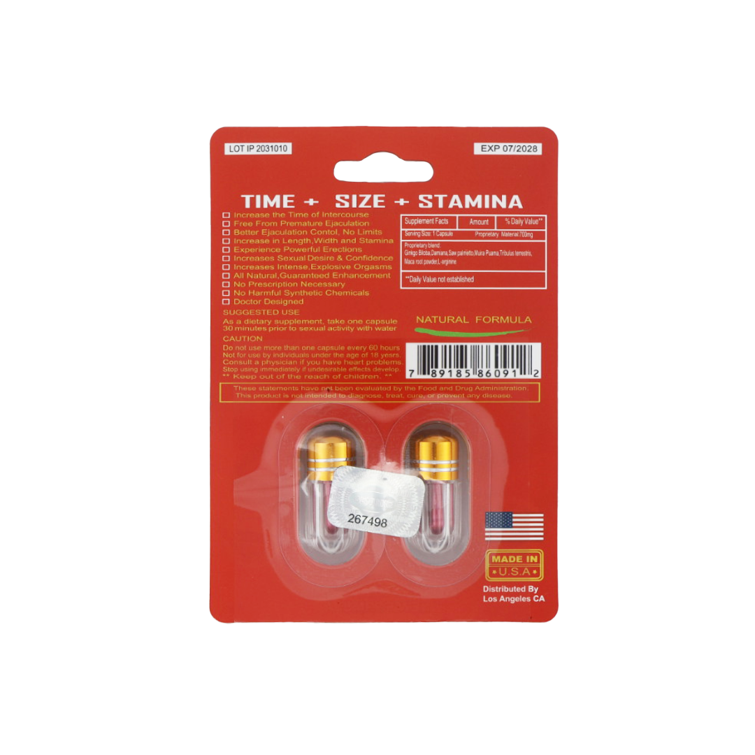 Big Cock 10000K (2 Capsules) — product photo 1 | GoldenClimax.co