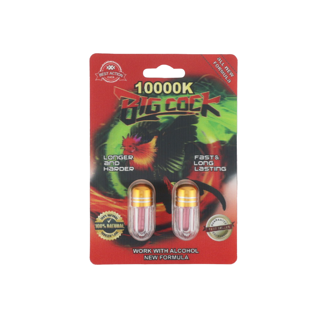 Big Cock 10000K (2 Capsules) — Buy online at GoldenClimax.co