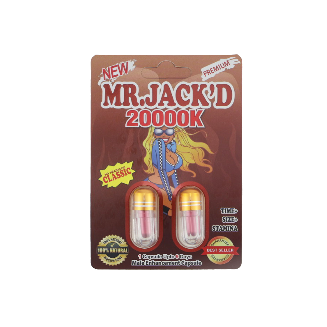 Mr. Jack'D 20000K Premium (2 Capsules) — Buy online at GoldenClimax.co
