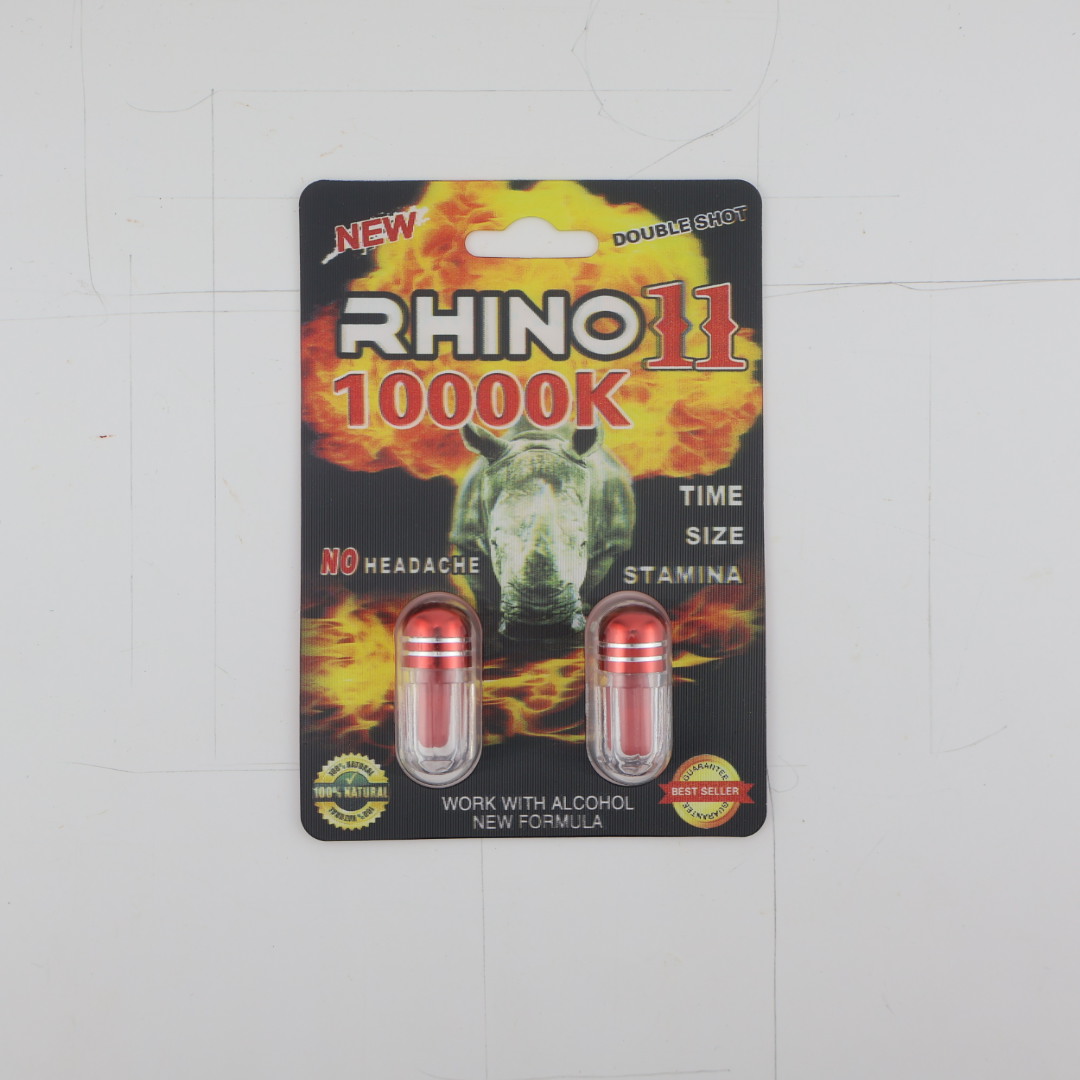 Rhino 11 Double Shot (2 Capsules) — Buy online at GoldenClimax.co