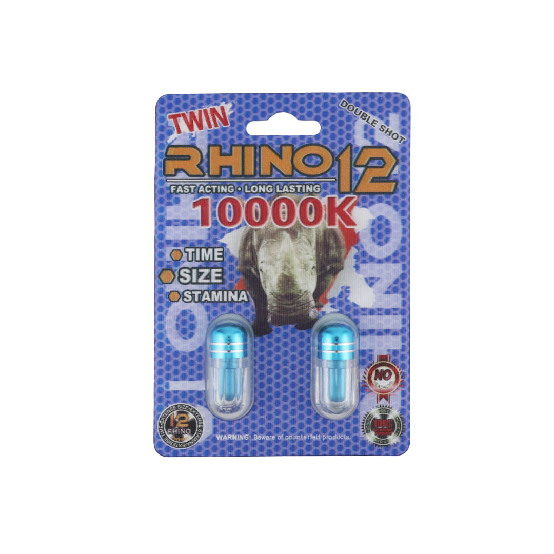 Rhino 12 Double Shot (2 Capsules) — Buy online at GoldenClimax.co
