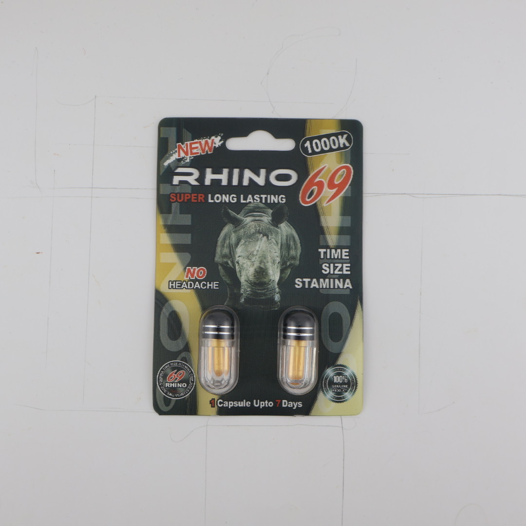 Rhino 69 1000K Duo (2 Capsules) — Buy online at GoldenClimax.co