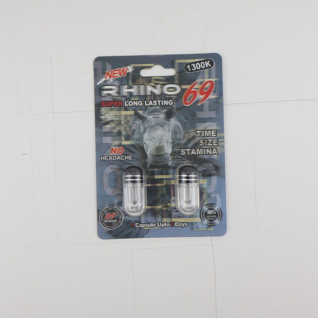 Rhino 69 1300K Duo (2 Capsules) — Buy online at GoldenClimax.co