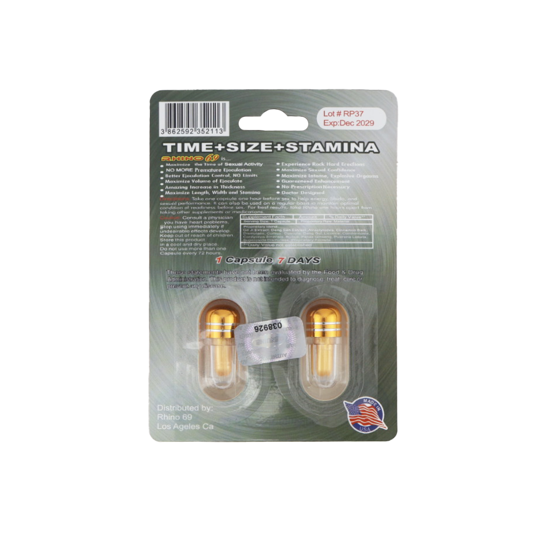 Rhino 69 150K Duo (2 Capsules) — product photo 1 | GoldenClimax.co