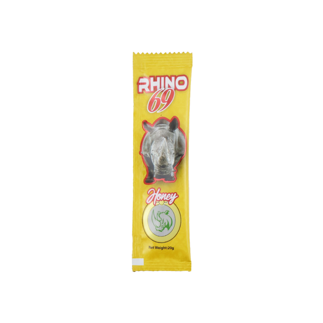 Rhino 69 Super Long Lasting Yellow Honey (12 Sachets) thumbnail 3
