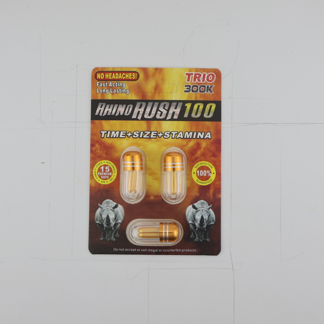 Rhino Rush Sexual Enhancement Pills (3 Capsules) — Buy online at GoldenClimax.co