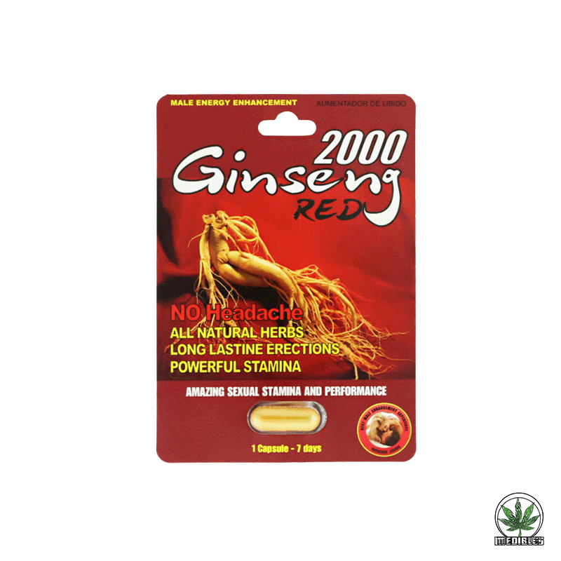 Ginseng Red 2000 Sexual Enhancement Pill (1 Capsule) — Buy online at GoldenClimax.co